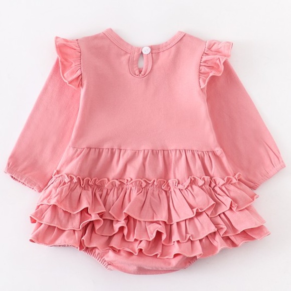 Pink Ruffled Romper - Picture 2 of 5